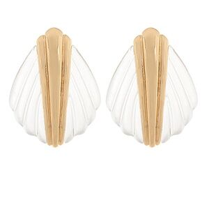 Geometric w/Metal Bar Earrings